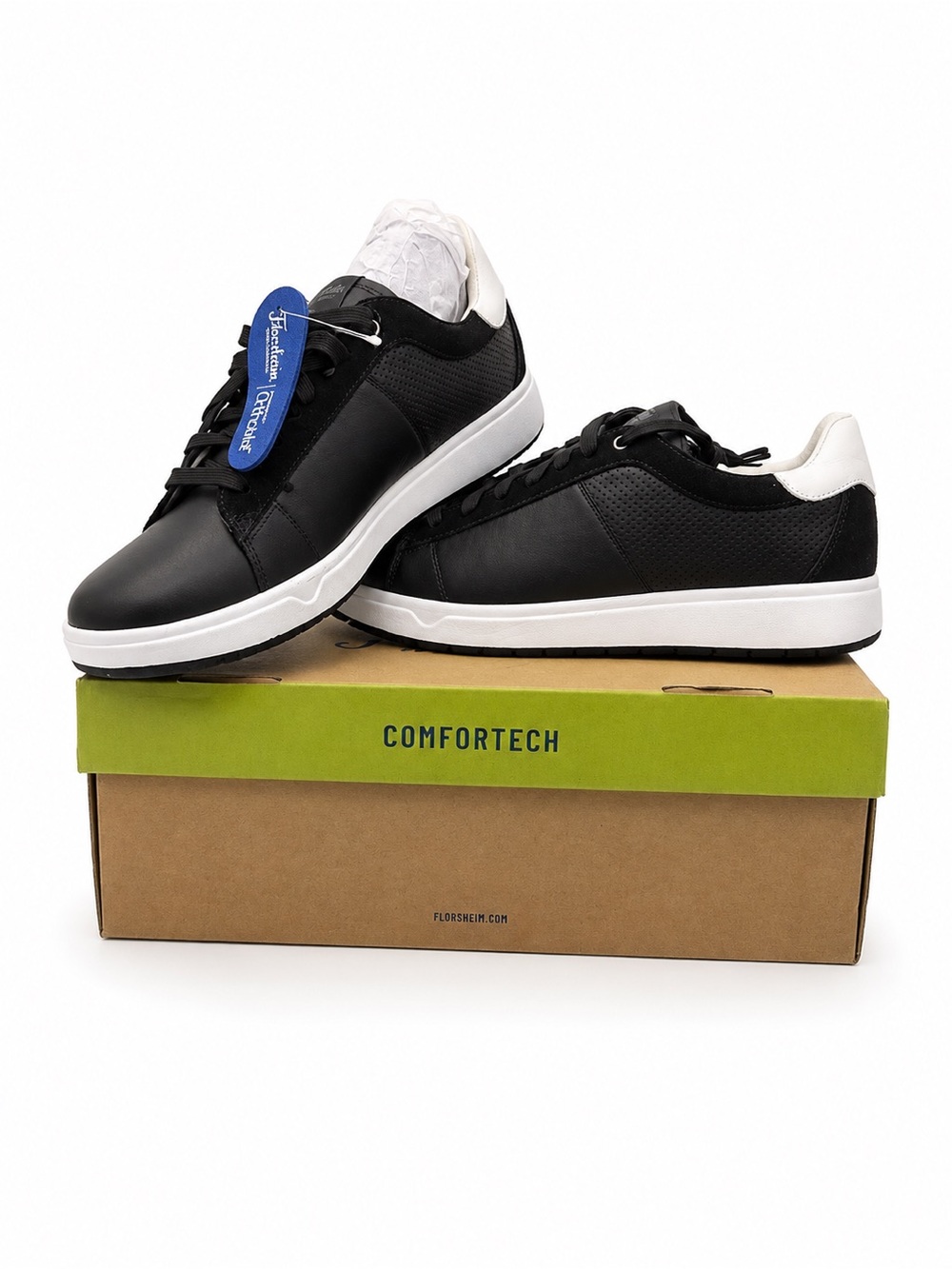 Brand New Florsheim Men's Black and White Casual Sneakers